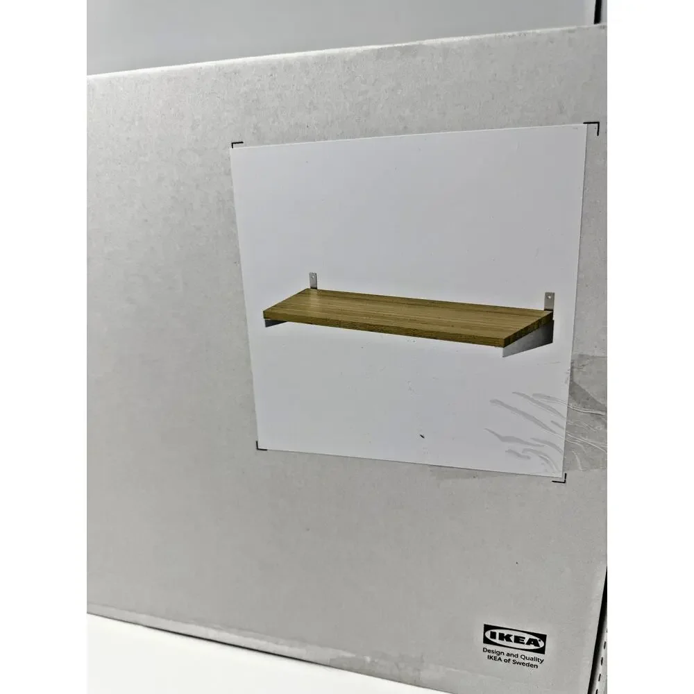IKEA KUNGSFORS Shelf Bamboo/Steel 23 5/8